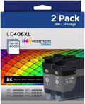 High Yield LC406XL Black Ink Cartridges for Brother Printers
