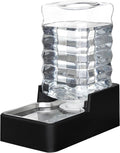 Stainless Steel Pet Water Feeder 7.5L Gravity Dispenser - Leak-Proof