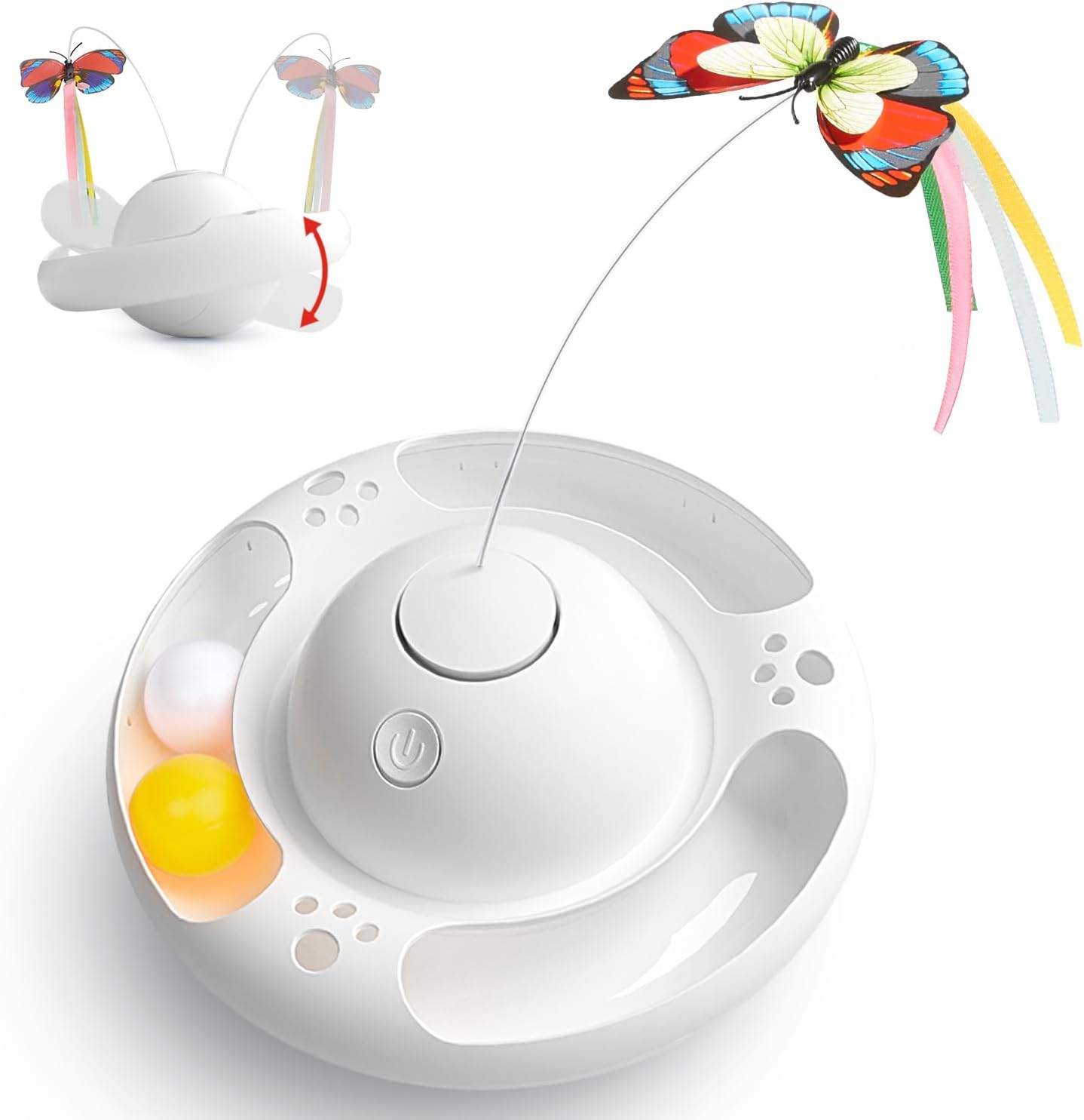 Interactive Fluttering Butterfly Cat Toy - Indoor Exercise Fun