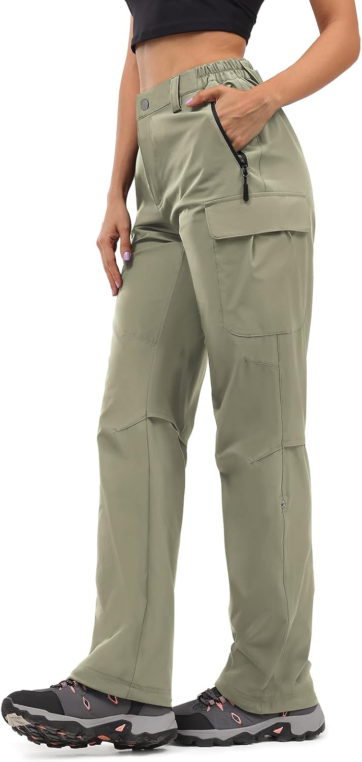 Moosehill Women's Hiking Pants Cargo Quick Dry Lightweight Outdoor