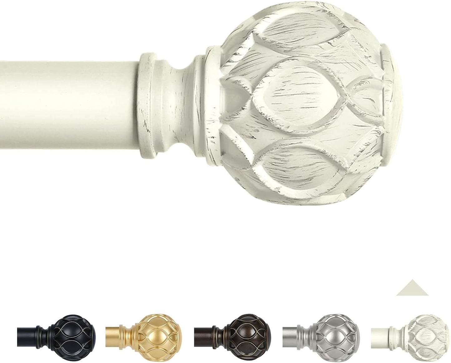 Adjustable Heavy Duty Coastal Curtain Rod-Enhance Boho Decor-TANGWIN