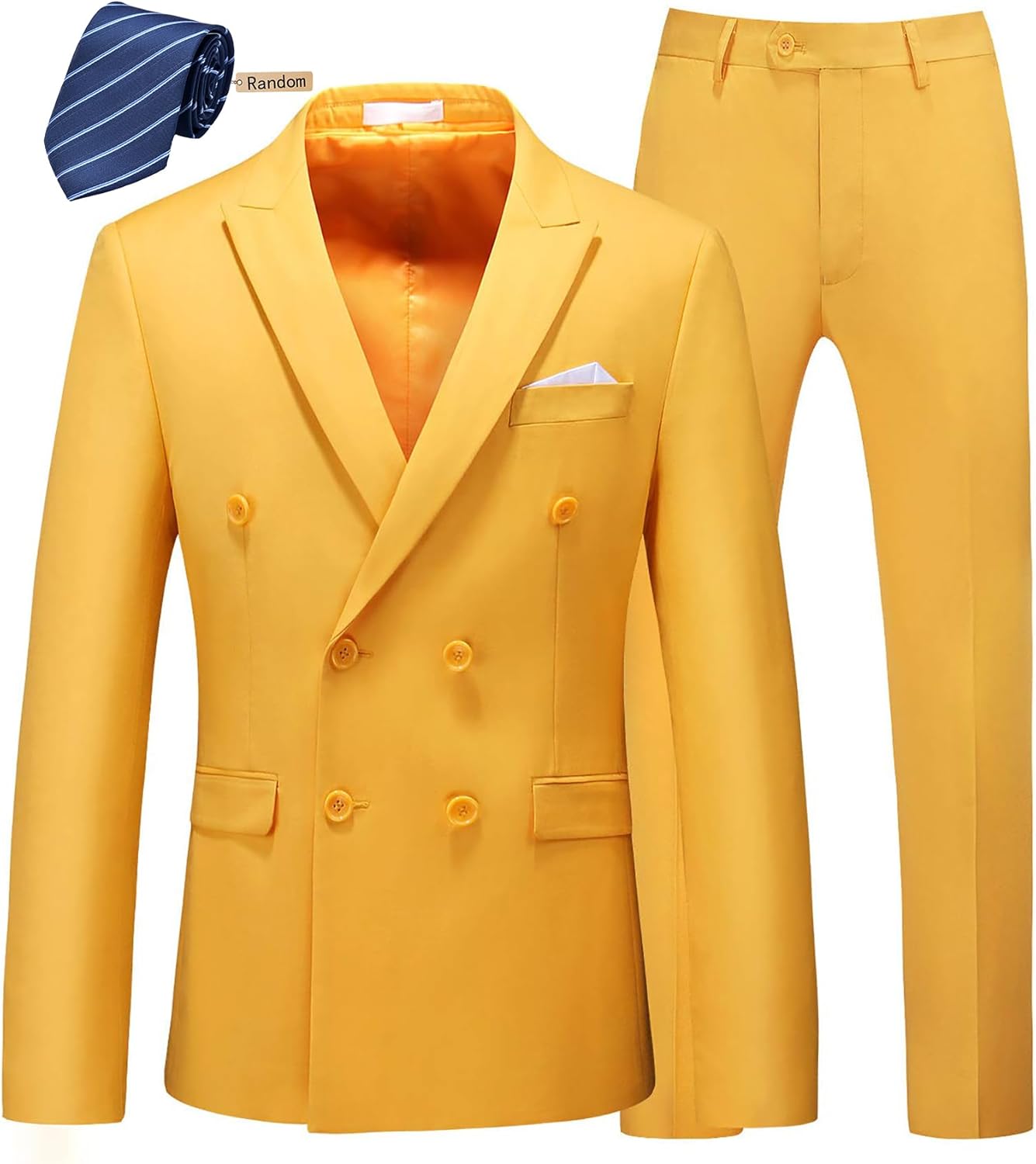 MOGU Mens Slim Fit Tuxedo Blazer and Pants for Special Events