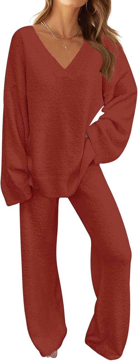 Fuzzy Lounge Sets for Women - Cozy Pajama Outfits for Fall