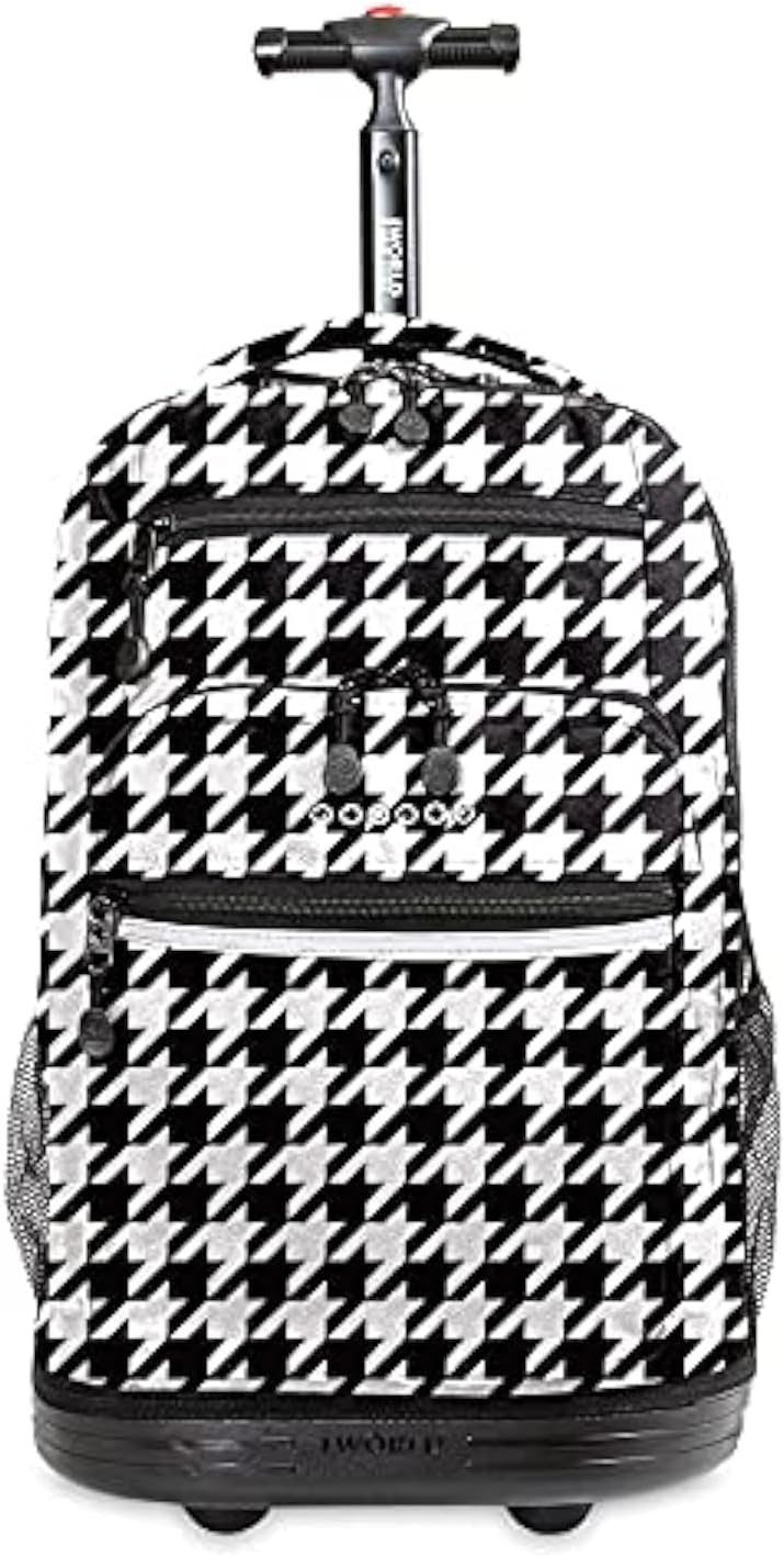J World Sundance Laptop Rolling Backpack for School and Travel