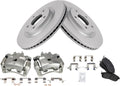 Front Brake Pad & Rotor Kit with Calipers for 2017-2019 Nissan Sentra