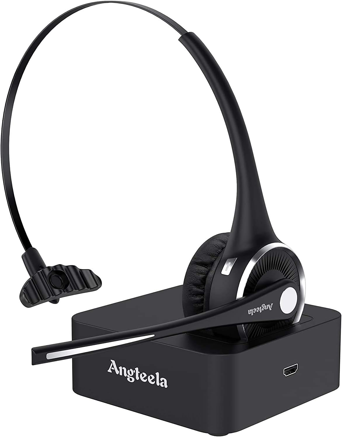 Angteela Wireless Headset: Noise Canceling & Mute Function