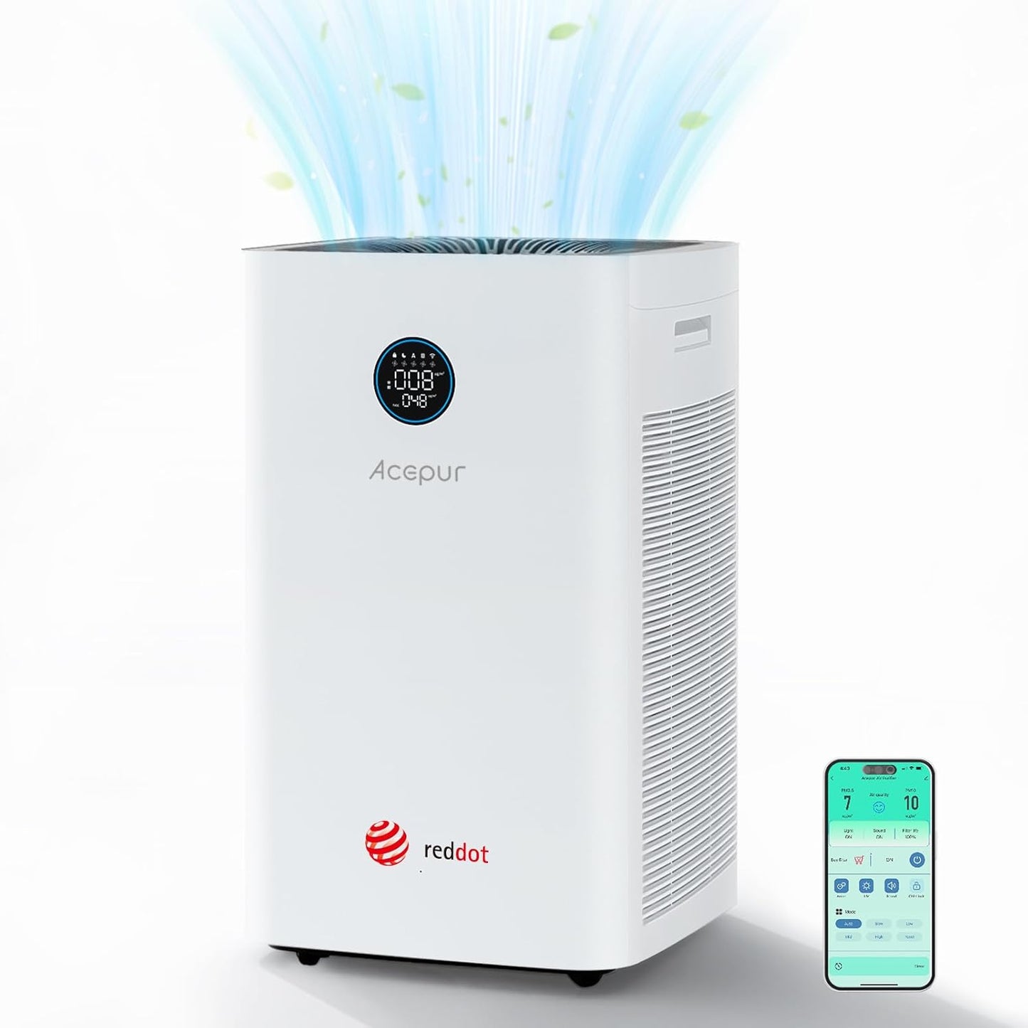 Smart HEPA Air Purifier: Ultra-Quiet, 3532 sq ft Coverage
