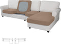Easy-Going Stretch 4 Pieces Couch Cushion Covers for Sectional Sofa