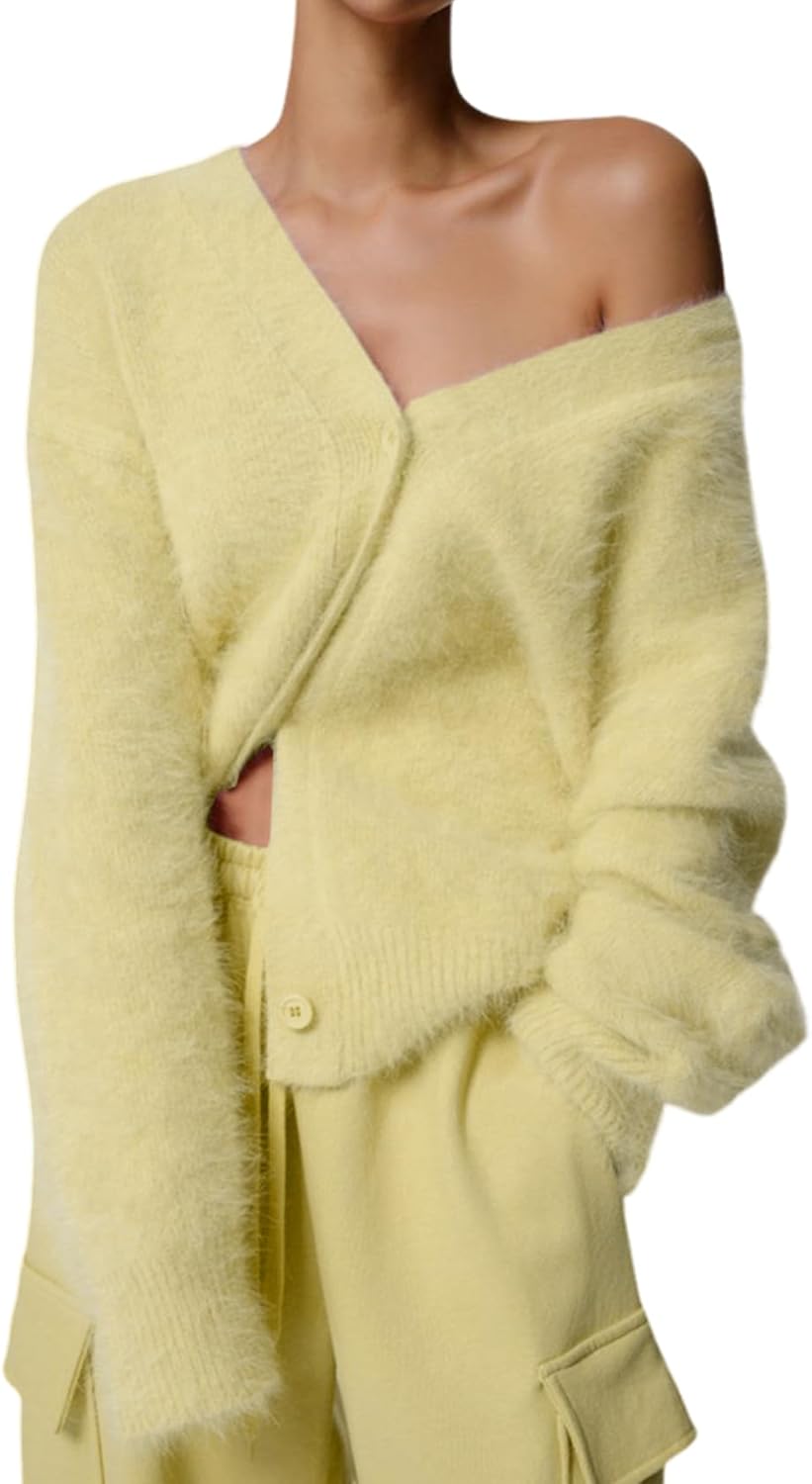Yimoon Womens Fuzzy Cardigan Sweater for Trendy Style 2025