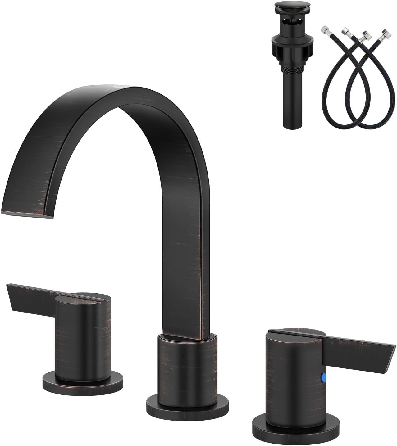 Aolemi 8 Inch Widespread Waterfall Bathroom Sink Faucet Review