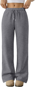 Trendy Queen Womens Baggy Wide Leg Sweatpants - High Waist Comfort