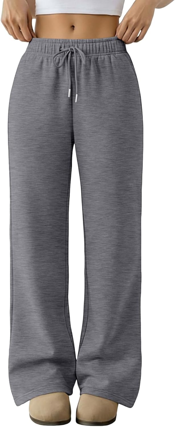 Trendy Queen Womens Baggy Wide Leg Sweatpants for Comfort
