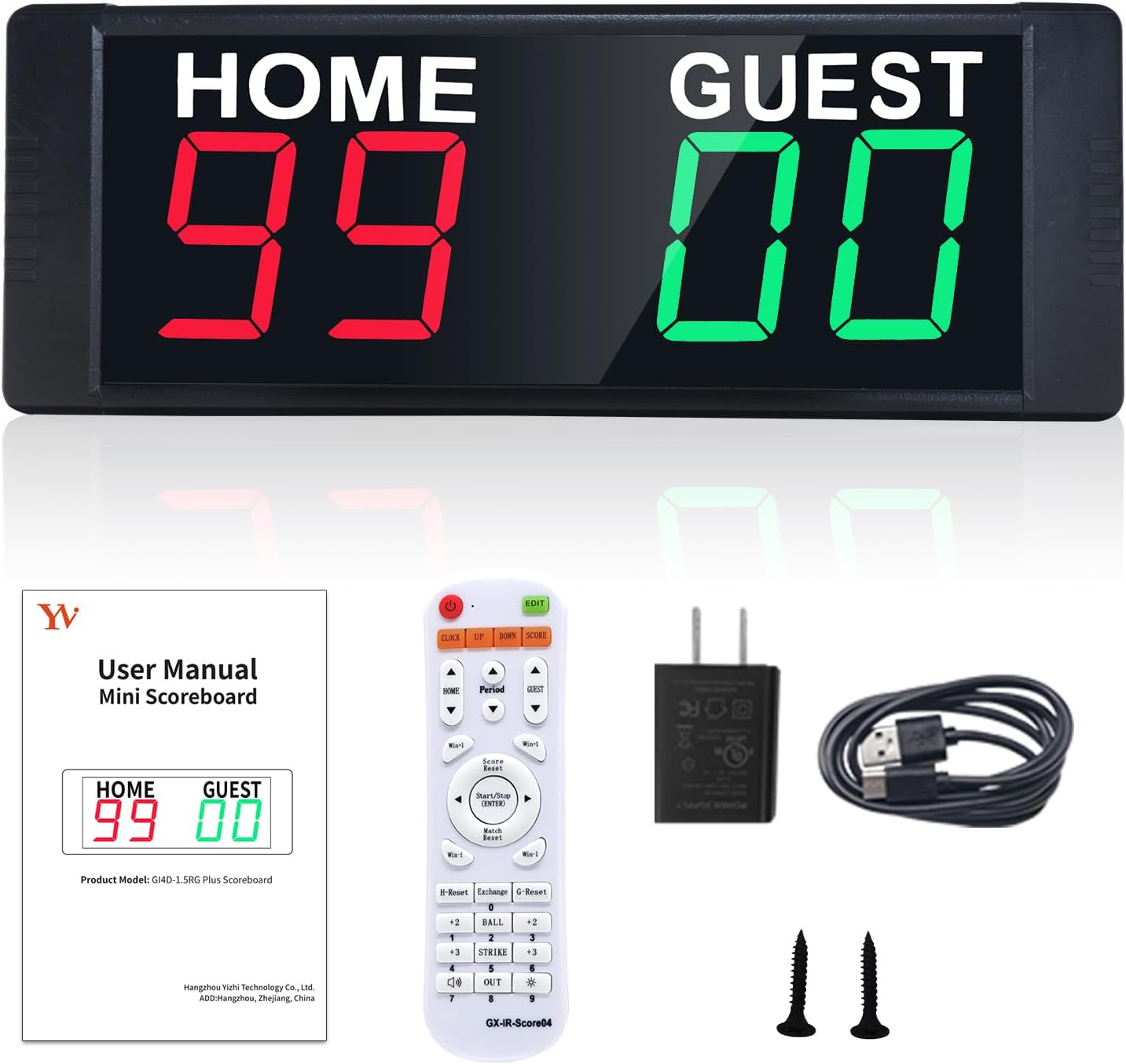 YZ LED Portable Digital Scoreboard for Indoor and Outdoor Games