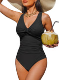 Holipick Women Tummy Control One Piece Swimsuit - Slimming Full smooth