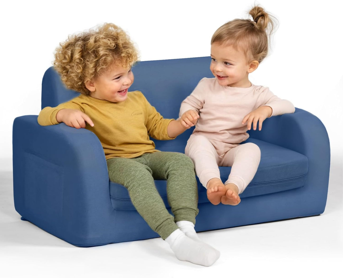 3-in-1 Extra Wide Convertible Kids Couch for Fun Lounging