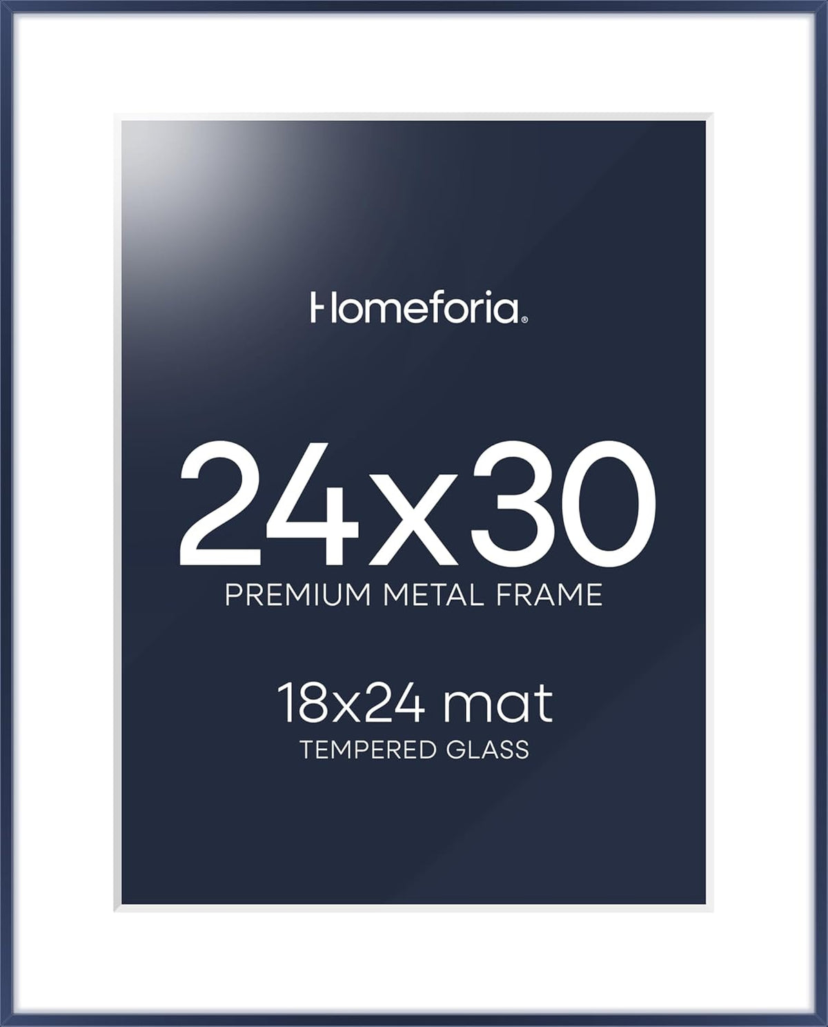 High End Metal 24x30 Picture Frame in Navy Blue for Your Art