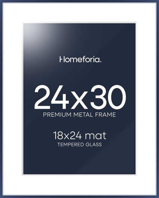 High End Metal 24x30 Picture Frame in Navy Blue for Your Art