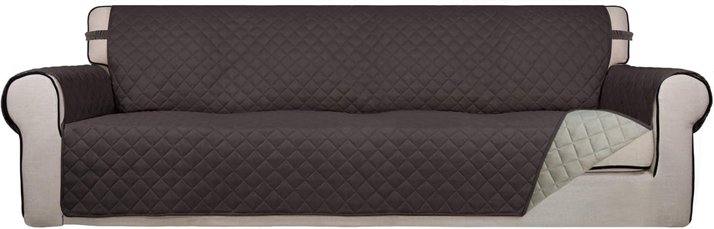 PureFit Reversible Quilted Sofa Cover for Pets and Kids