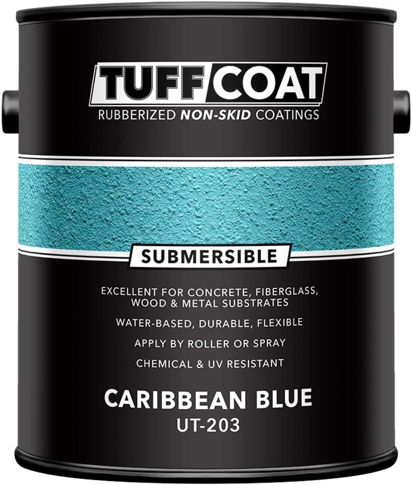 Tuff Coat UT-203 Caribbean Blue Non-Skid Coating for Safety