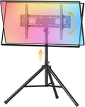 Portable Tripod TV Stand for 25 to 70in TVs - Stable, Tilt & Height