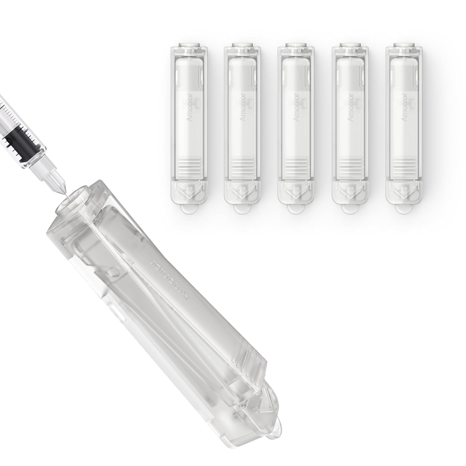 Sharps Container for Safe Needle Disposal - 5 Pack of Clips