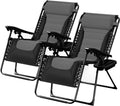 Nestl Outdoor Padded Zero Gravity Chair Set of 2 - Oversized Recliners