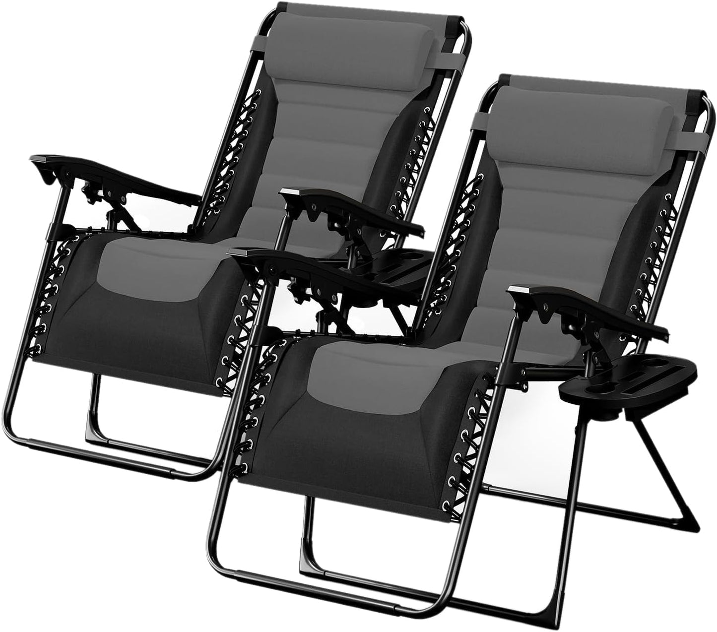 Padded Zero Gravity Chair Set of 2 for Ultimate Comfort