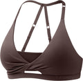 Sports Bras for Women Open Back Workout Gym Bra - Twist Front Medium