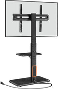 Perlegear Floor TV Stand for 32-75in TVs - Tall Stand with Power