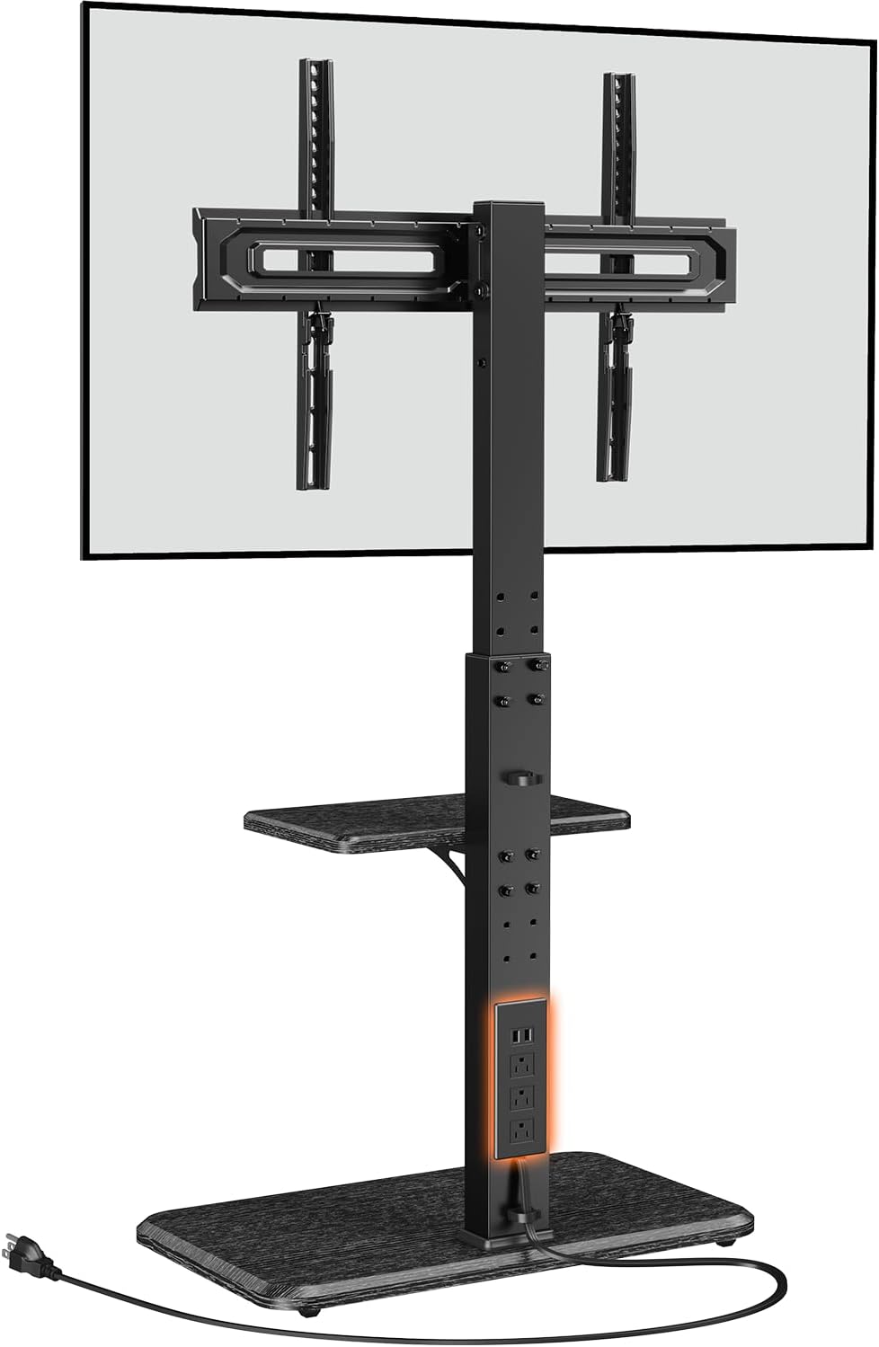 Perlegear Floor TV Stand - Maximize Space & Style!
