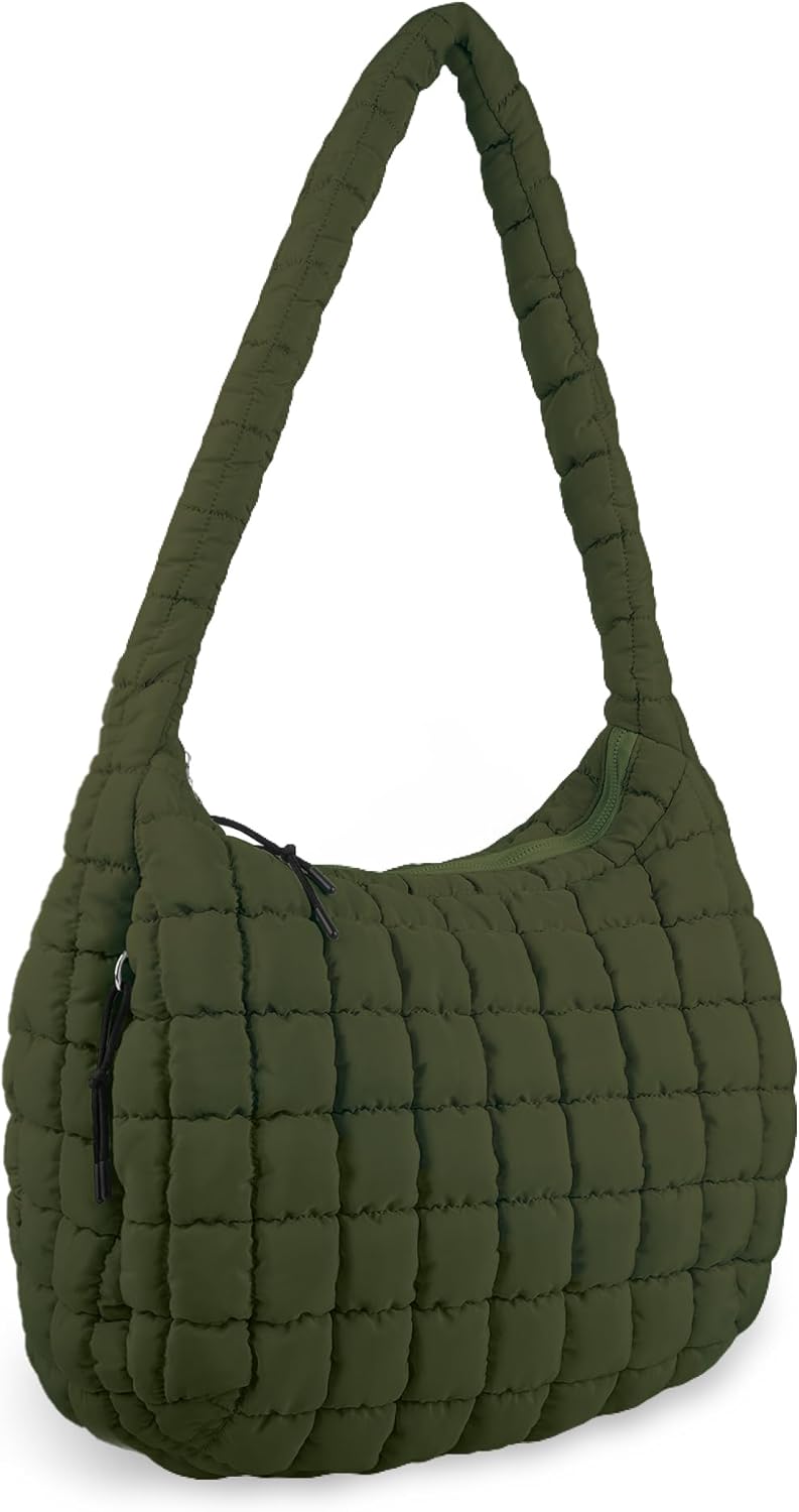 Quilted Puffer Tote Bag Purse for Women - Lightweight & Stylish