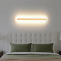 Modern Plug in Wall Sconces 23.6 in Frosted Gold LED - Warm 3000K