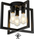Motion Sensor Ceiling Light 3-Lights Semi Flush Mount - Smart Vintage