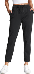 Womens 4-Way Stretch 7/8 Ankle Golf Pants - Slim Mid Rise