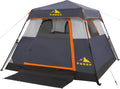 3/4 Person Instant Cabin Tent - Quick 60s Setup for Family Camping