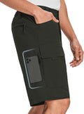 Mens Cargo Hiking Shorts for Men Lightweight Water Resistant Fit