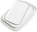 vancasso Stern Serving Platters Set of 3 - Stylish Rectangular Ceramic