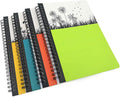 4 Pack A5 Spiral Notebook Journal - Durable Wirebound Notepads