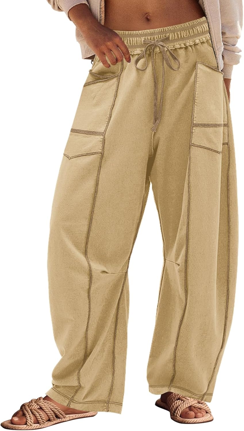 Panadila Womens Barrel Pants for Summer Lounge and Beach Wear