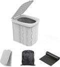 Hapoon XL Portable Folding Toilet with Lid - Extra Large Comfort