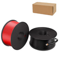 12 Gauge Electrical Wire 2 Pack 200 ft (100 ft Red + 100 ft Black)
