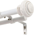 Double Curtain Rod Set 66 to 120 in - Telescoping Double Rod
