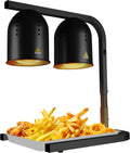 Heat Lamp for Food with Adjustable Height Stand and Bulbs