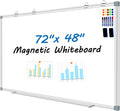 Magnetic White Board 6ftx4ft Large Dry Erase Board - Smooth, Mountable