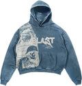 Obenie Retro Gothic Skull Print Hoodie