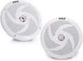 Pyle Marine Speakers 6.5 in 2-Way Waterproof Pair - Low Profile