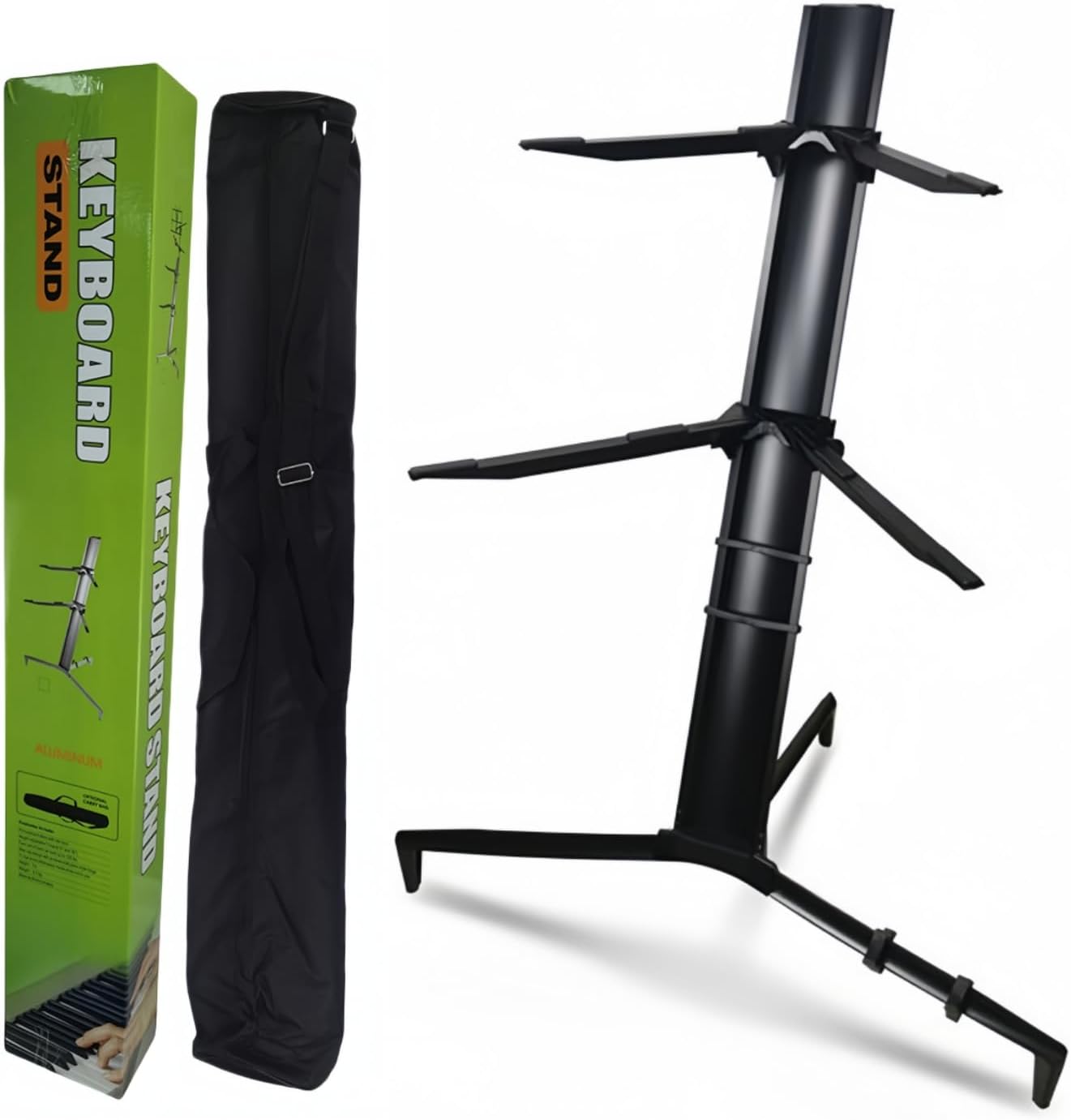 Professional Double Adjustable Keyboard Stand by Miwayer