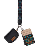 Wrangler Western Keychain Wristlet Wallets for Women - Retro Dual