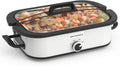 MAGNIFIQUE 4 Quart Casserole Slow Cooker with Ceramic Dish - Compact