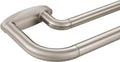 Double Curtain Rods Brushed Nickel for Room Darkening Windows